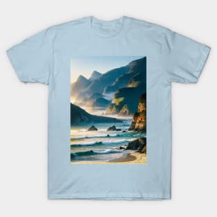 Early Morning at the Beach in Summer T-Shirt